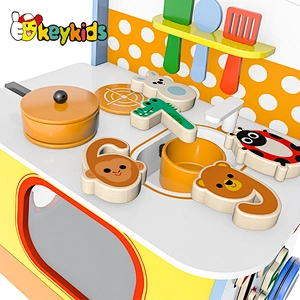 Hotselling Baby Learning Walking  Wooden Push Trolley Toys W16E181