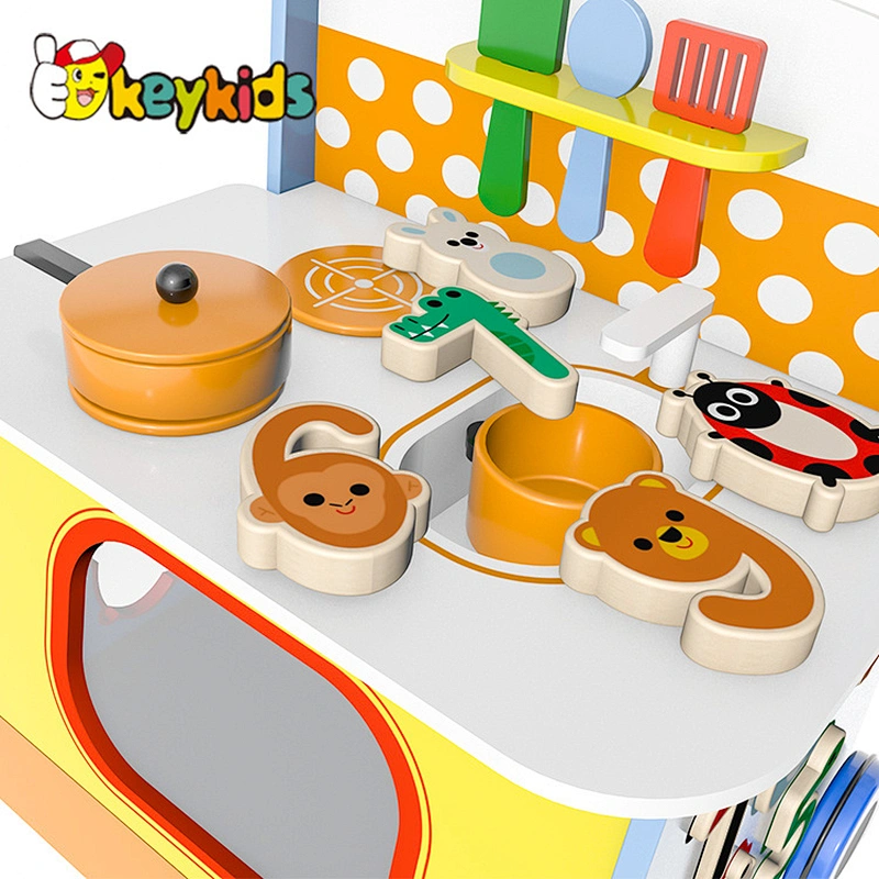 Hotselling Baby Learning Walking  Wooden Push Trolley Toys W16E181