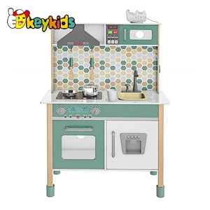 Customize elections function wooden kids kitchen play set for pretend play W10C662