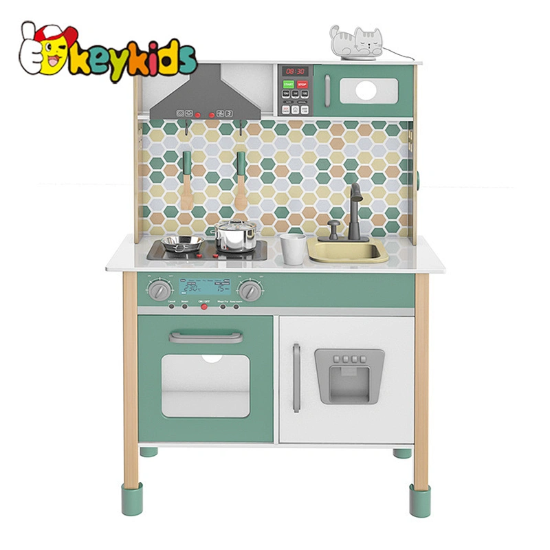 Customize elections function wooden kids kitchen play set for pretend play W10C662