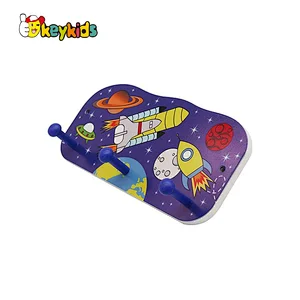 Hot selling wall decor wooden wall coat hanger for kids W09B113