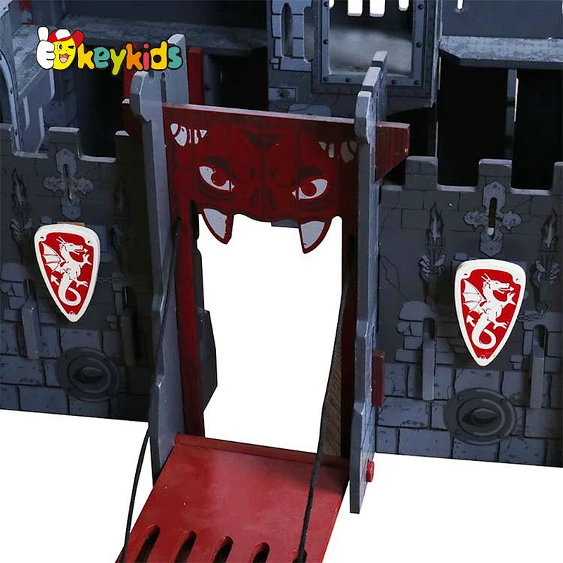 Customized/ OEM Children Wooden Castles Blocks W06A484