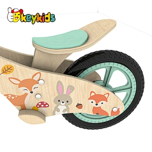 OEM customize 3 in 1 wooden tricycle balance bike for kids W16C323