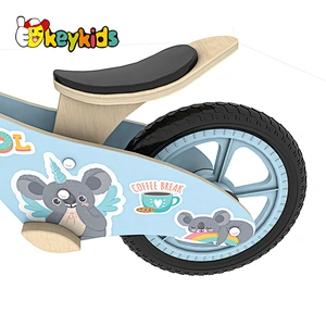 OEM customize 2 in 1 wooden trike balance bike for toddlers W16C325