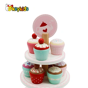 New released pretend play wooden dessert toys for kids W10B333