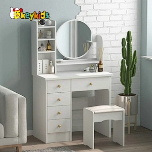 Customize modern pink wooden dresser dressing table with drawers W08H169B
