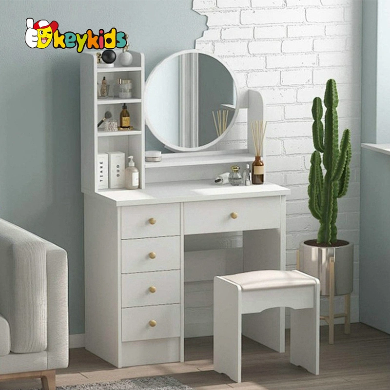 Customize modern pink wooden dresser dressing table with drawers W08H169B