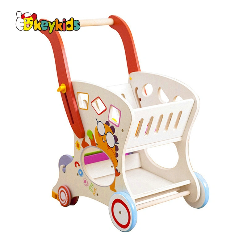 Hotselling Baby Learning Walking  Wooden Push Trolley Toys W16E181