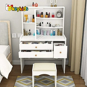 Customize modern wooden led mirrored dressing table for wholesale W08H170