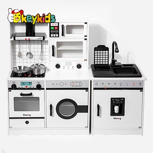 New hottest kids 2in1 pretend cooking sets wooden electric kitchen toys with real water W10C681