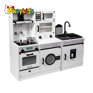 New hottest kids 2in1 pretend cooking sets wooden electric kitchen toys with real water W10C681