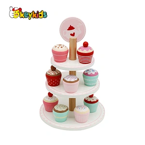 New released pretend play wooden dessert toys for kids W10B333