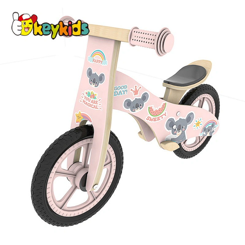 OEM customize 2 in 1 wooden push bike toy for children W16C324