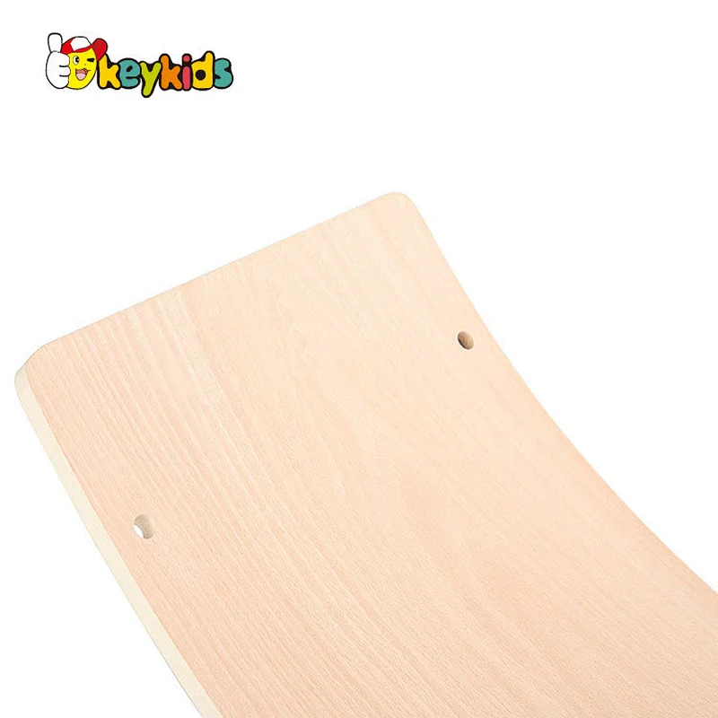 Montessori Balance Training wooden wobble board exercise for kids W01D146
