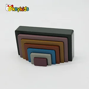 2022 New educational stacking wooden nesting blocks toys for kids W13D361