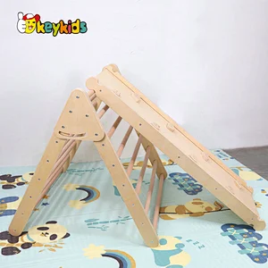 Montessori children balance training wooden wobble board with felt W01D150