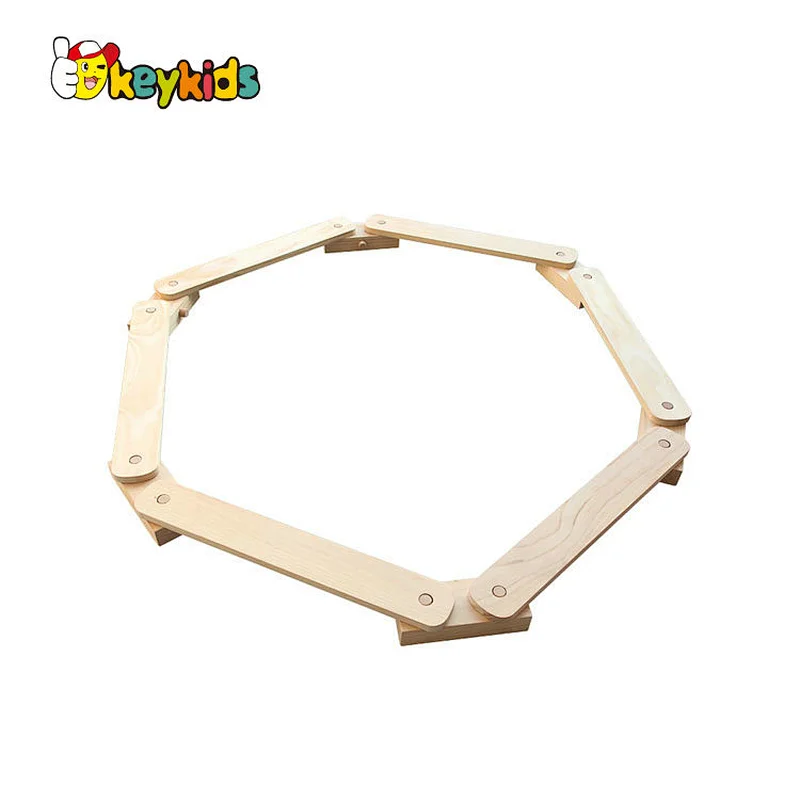 Montessori foldable balance wooden board for kids W01D156
