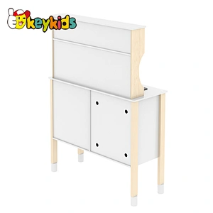Hot Selling Toddler Pretend Cooking Play Set Kids Wooden Kitchen Toys With Sounds Light For Boys W10C727