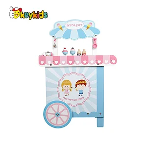 2022 Customize kids pretend play wooden ice cream playsets for sale W10A130