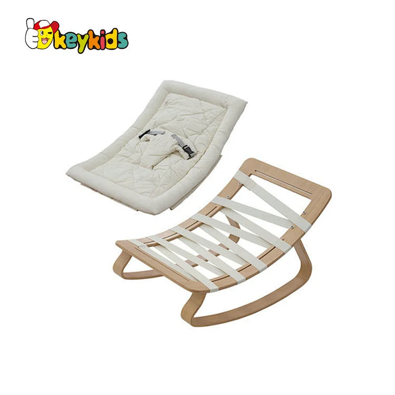 Customize comfortable wooden rocking chair for baby W08G334