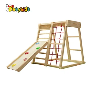 2022 Top sale Montessori indoor equipment wooden climbing set for children W01F013