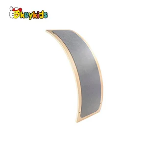 Montessori Balance Training wooden wobble board exercise for kids W01D146