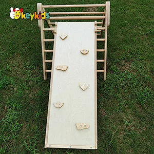 Montessori indoor playground wooden garden climbing frame for children W01D147
