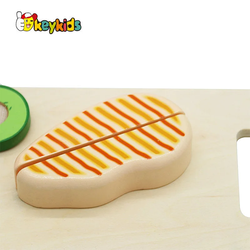 high quality pretend play vegetable wooden salad set toy for kids W10B424