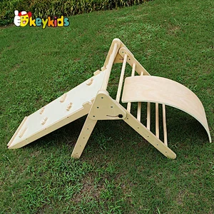 Montessori indoor playground wooden garden climbing frame for children W01D147