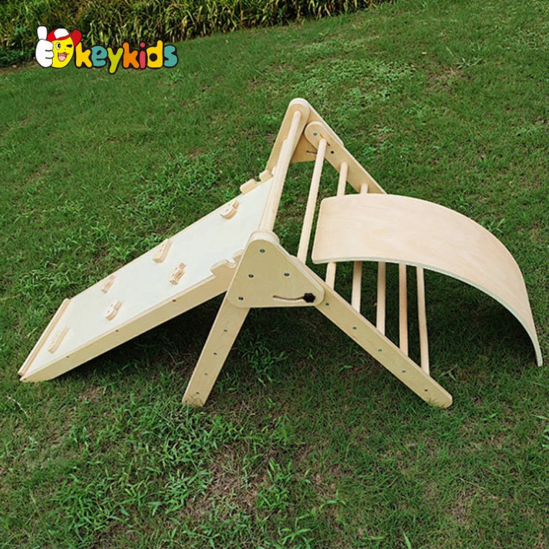 Montessori indoor playground wooden garden climbing frame for children W01D147