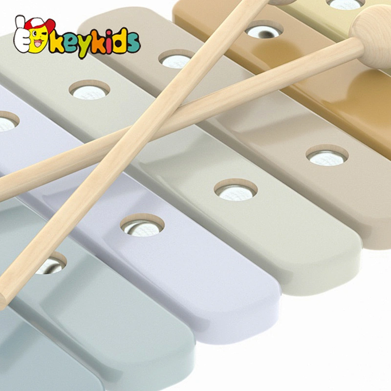 2022 Educational Musical Instruments Color Wooden Xylophone Toy with Child Safe Mallets W07C094B