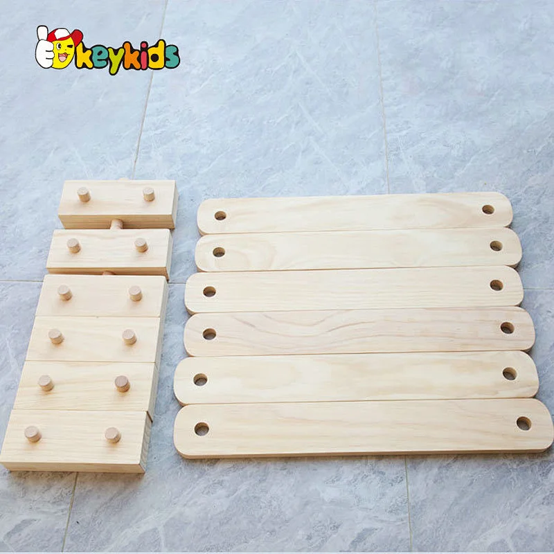 Montessori foldable balance wooden board for kids W01D156