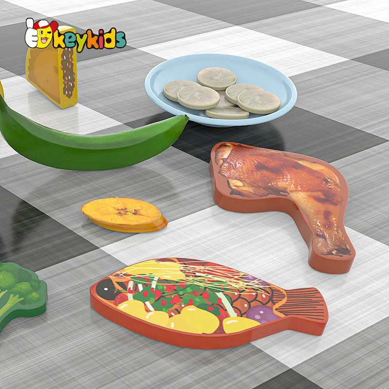 Pretend Play Vegetable Set Accessories Wooden Food Play Set for Kids W10B427