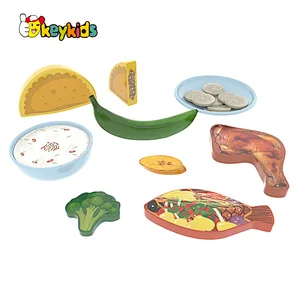 Pretend Play Vegetable Set Accessories Wooden Food Play Set for Kids W10B427