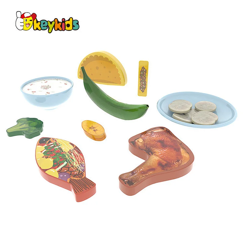 Pretend Play Vegetable Set Accessories Wooden Food Play Set for Kids W10B427