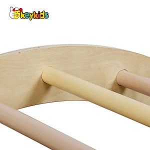 Montessori rocking play wooden arch rocker for kids W08K320