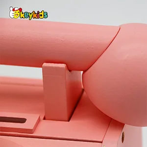 Customize pretend play telephone wooden toy landline phone for kids W10D454B