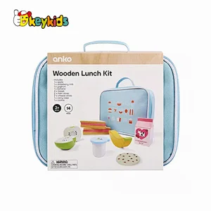 Customize pretend play lunch wooden toy sandwich kit for kids W10D426