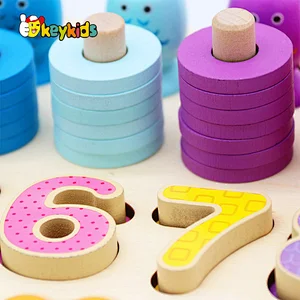 New arrival multi-function wooden educational toys for 3 year olds W12D203