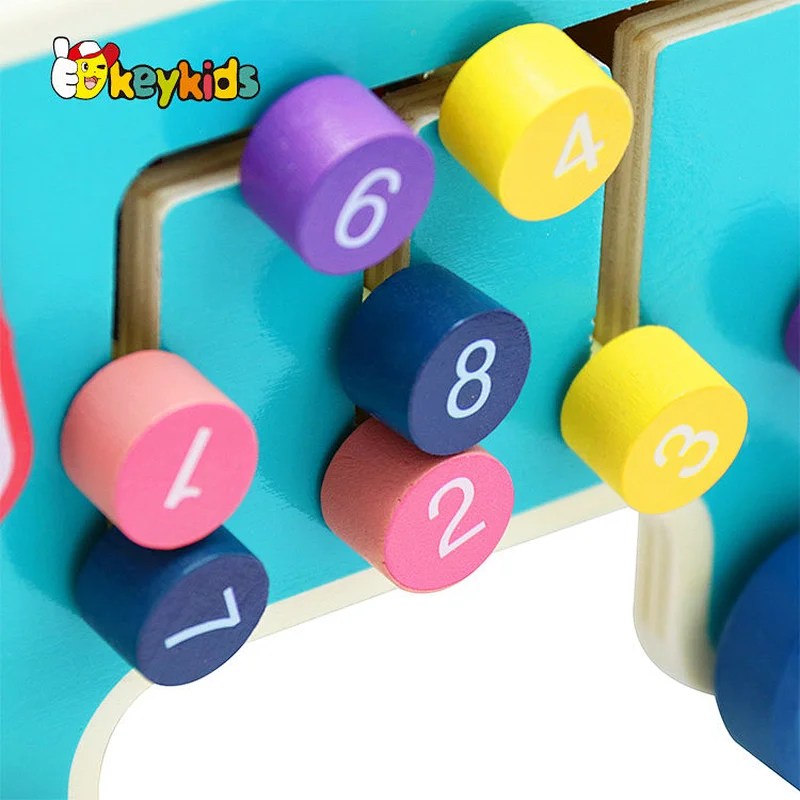 Children funny wooden game elephant beat hamsters toys for indoor play W11G077
