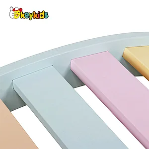 Eco-Friendly Activity Gym Rocker Wooden Climbing Arch Ladder for Toddlers W08K324