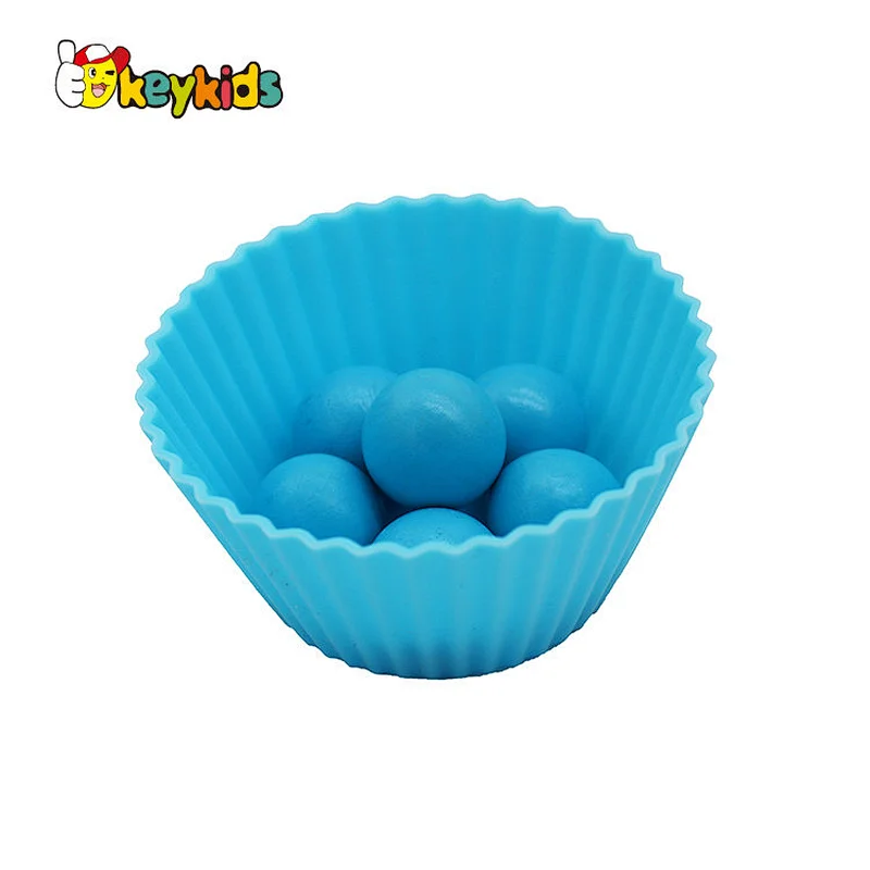 Montessori color classification toy woodenn bead clip bead board Game for kids Concentration Training W12F127