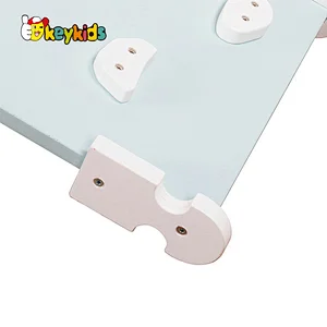 Indoor Montessori playground children wooden climbing arches with ramp W08K321