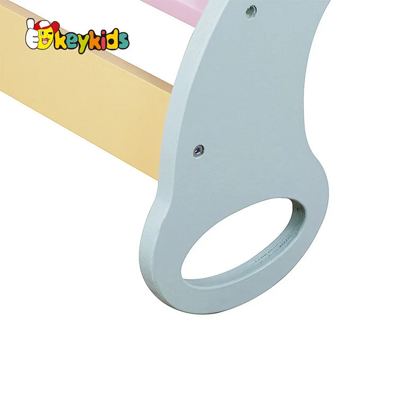 Eco-Friendly Activity Gym Rocker Wooden Climbing Arch Ladder for Toddlers W08K324