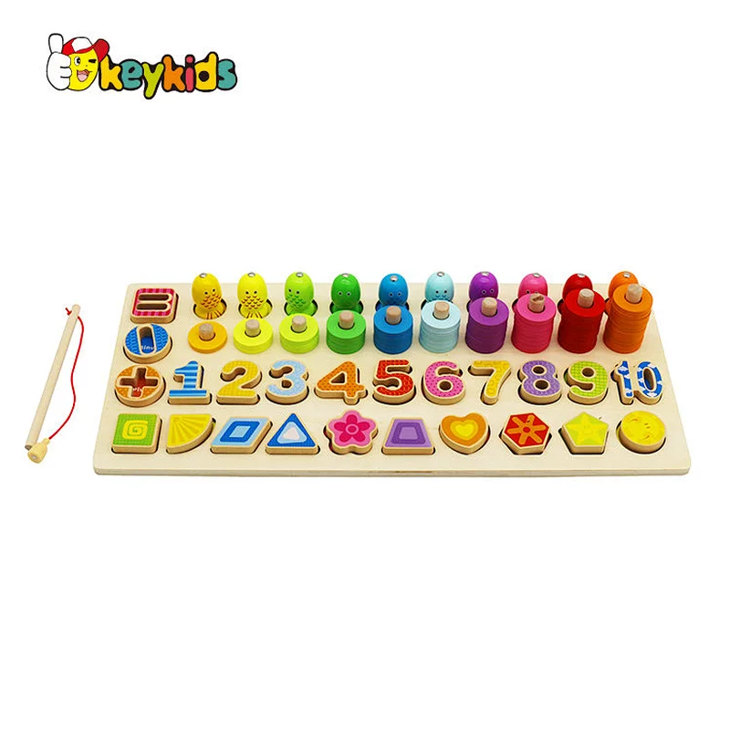 New arrival multi-function wooden educational toys for 3 year olds W12D203