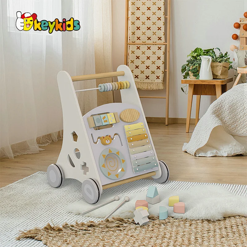 New design activity play wooden walker toy for kids W08J001E