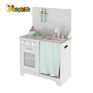 New design pretend cooking wooden play kitchen for kids W10C689B