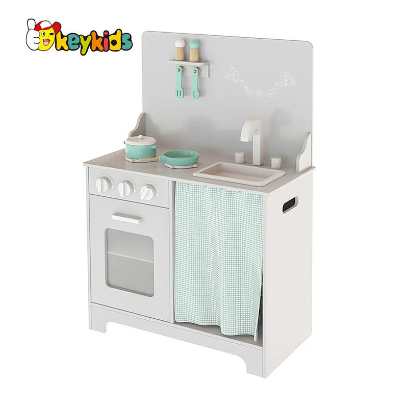 New design pretend cooking wooden play kitchen for kids W10C689B