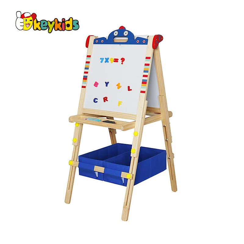 New arrived kids educational wooden drawing board with abacus W12B222