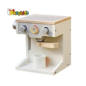 new design simulation kids wooden pretend coffee maker W10D134